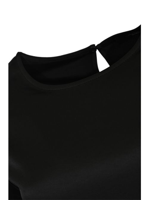 T-shirt WKDZONA in raso e jersey Nero WEEKEND MAX MARA | 2615941011600006